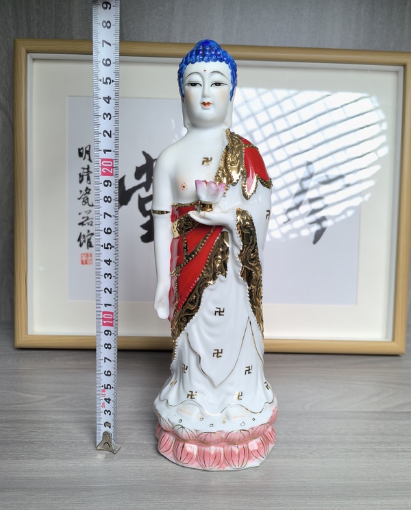 古玩陶瓷創匯 粉彩佛造像拍賣,當前價格160元