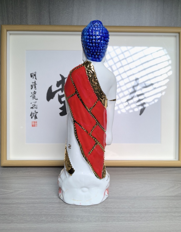古玩陶瓷創匯 粉彩佛造像拍賣,當前價格160元