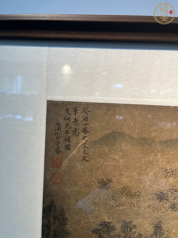 古玩字畫攜琴訪友真品鑒賞圖