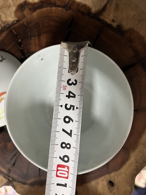 古玩陶瓷民國粉彩花卉詩文蓋碗拍賣,當前價格450元