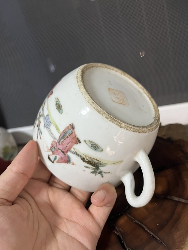 古玩陶瓷同治粉彩人物參湯壺拍賣,當前價格499元