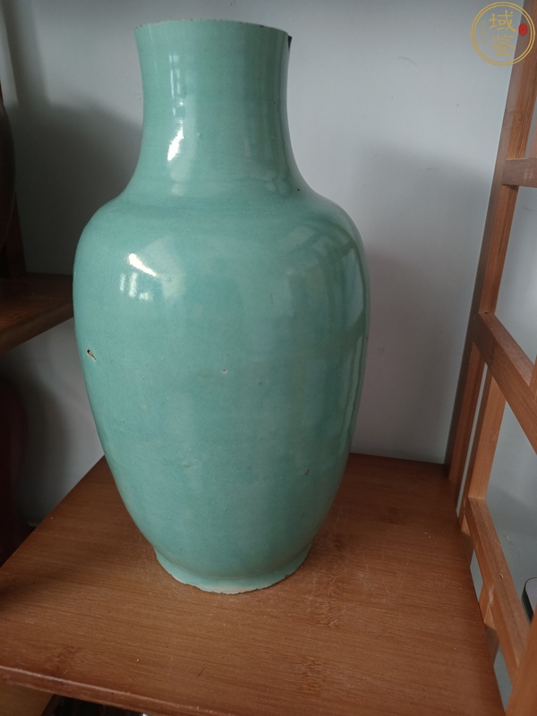 古玩陶瓷松石綠釉羅漢瓶拍賣,當前價格1900元
