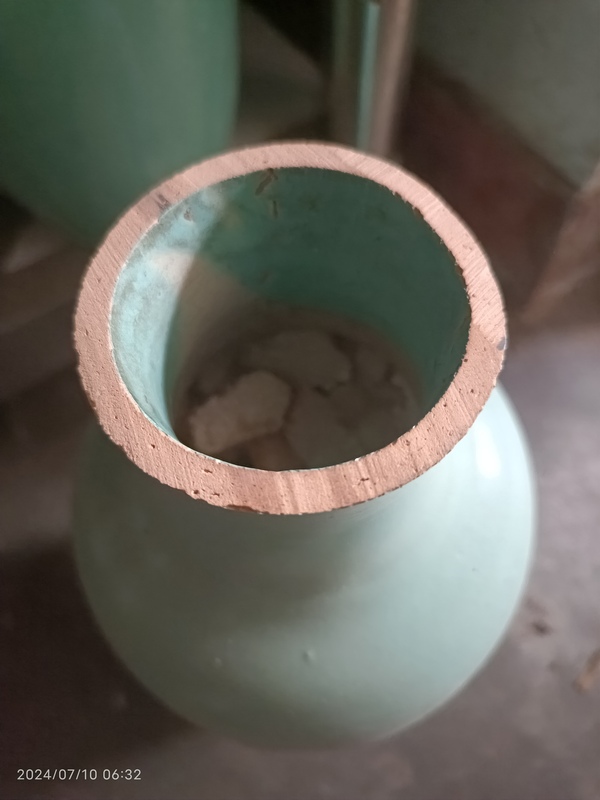 古玩陶瓷松石綠釉羅漢瓶拍賣,當前價格1900元