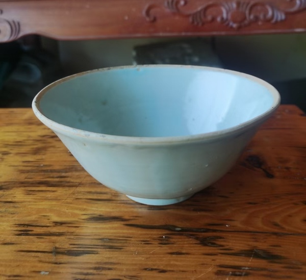 古玩陶瓷南宋-湖田窯青白釉面包碗拍賣,當前價格1700元