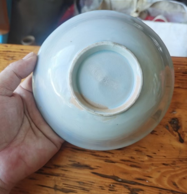 古玩陶瓷南宋-湖田窯青白釉面包碗拍賣,當前價格1700元