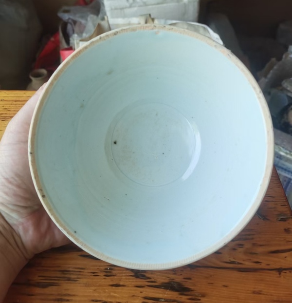 古玩陶瓷南宋-湖田窯青白釉面包碗拍賣,當前價格1700元