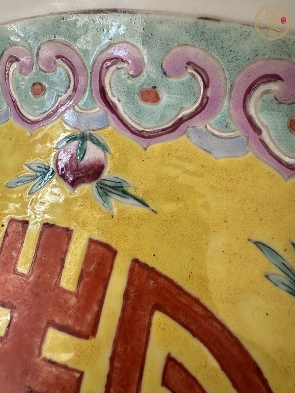 古玩陶瓷粉彩花盆真品鑒賞圖