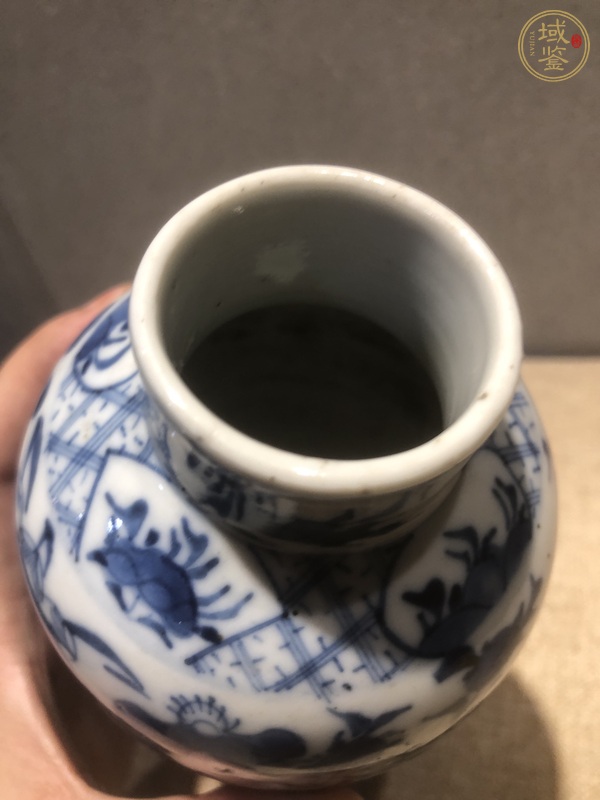 古玩陶瓷青花花卉花鳥(niǎo)紋瓶真品鑒賞圖