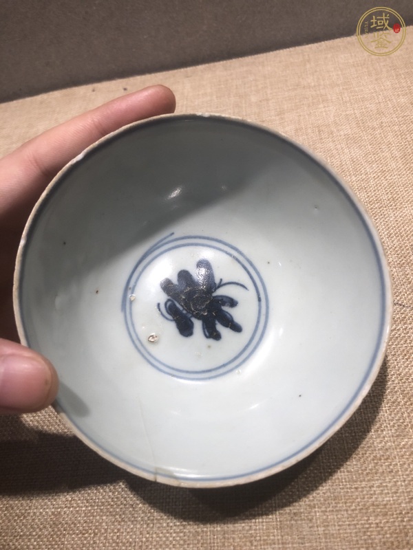 古玩陶瓷青花花鳥紋碗真品鑒賞圖