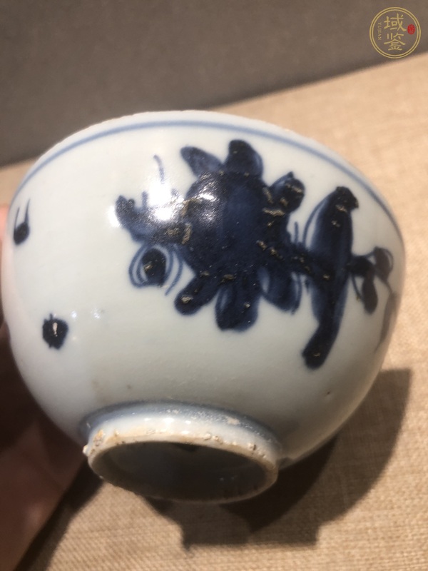 古玩陶瓷青花花鳥紋碗真品鑒賞圖