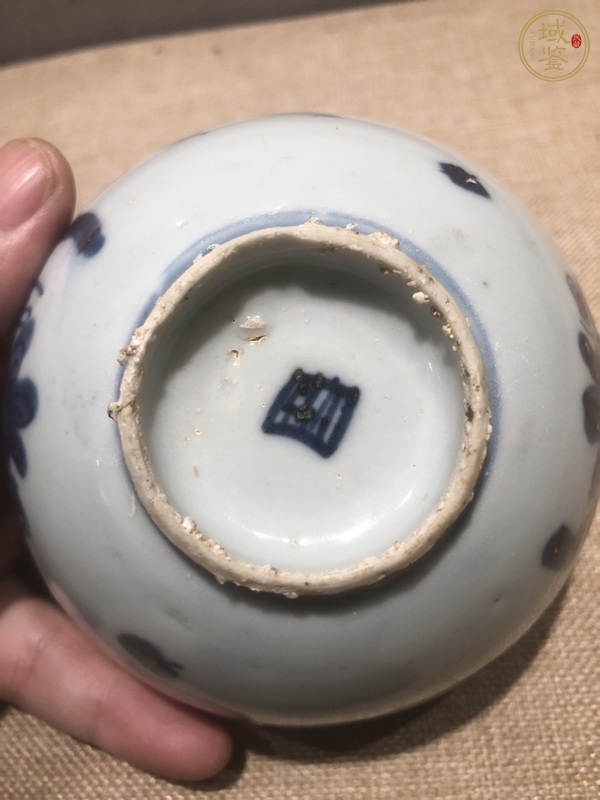 古玩陶瓷青花花鳥紋碗真品鑒賞圖