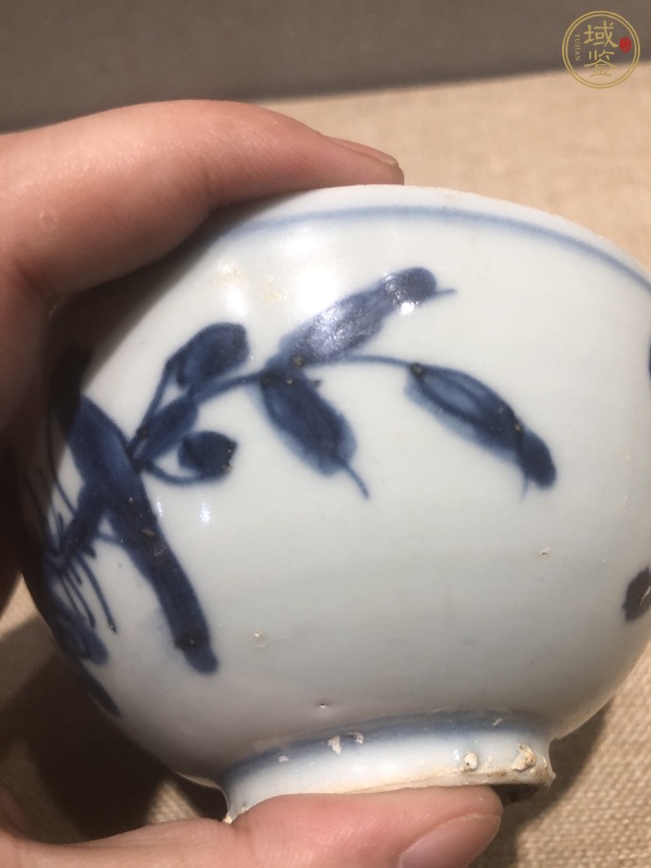 古玩陶瓷青花花鳥紋碗真品鑒賞圖