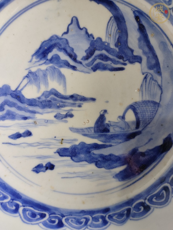 古玩陶瓷青花盆真品鑒賞圖