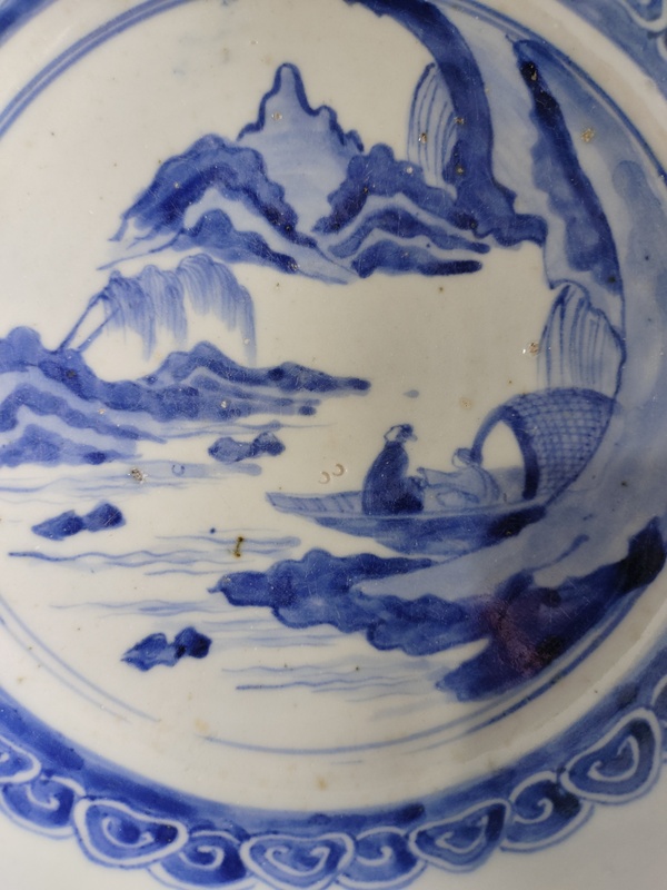 古玩陶瓷青花盆拍賣，當前價格20000元