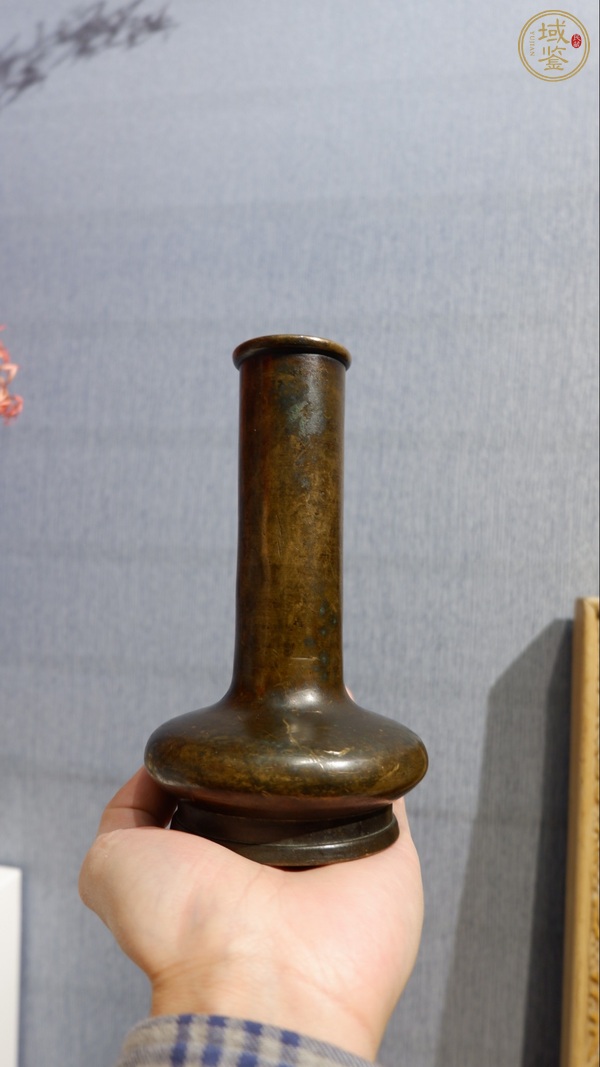 古玩銅器銅香瓶真品鑒賞圖