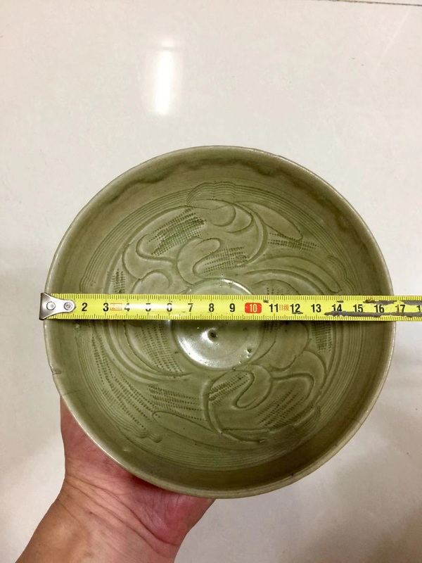 古玩陶瓷珠光青瓷刻花斗笠碗拍賣,當前價格2888元