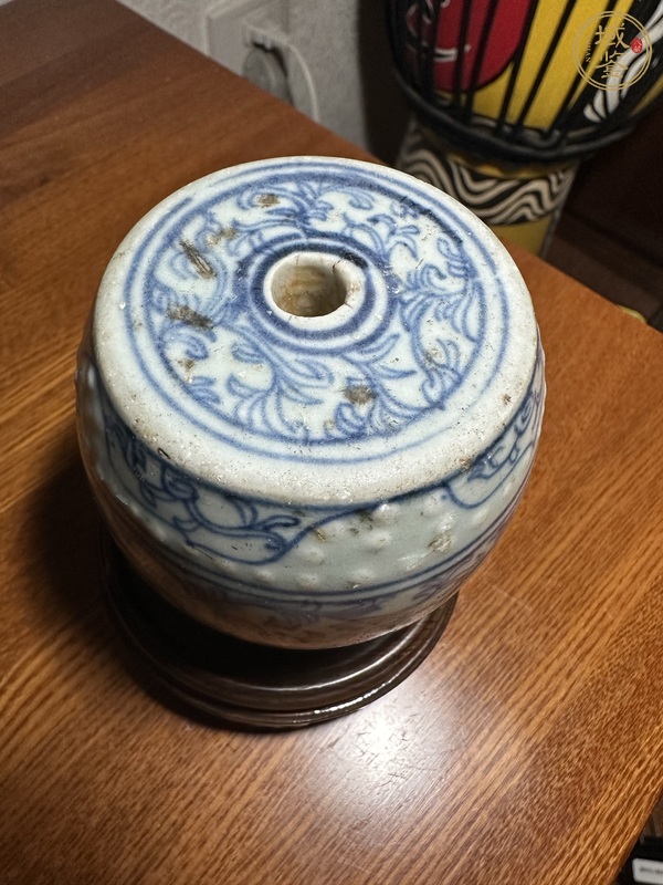 古玩陶瓷清中青花瓷權真品鑒賞圖