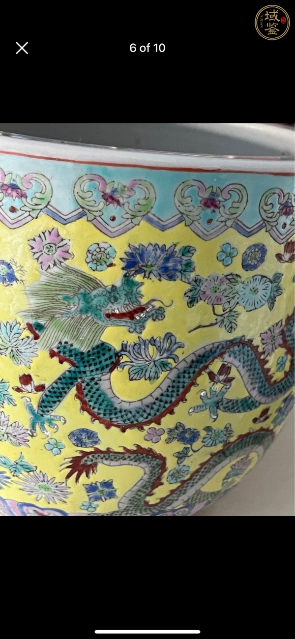 古玩陶瓷粉彩缸真品鑒賞圖