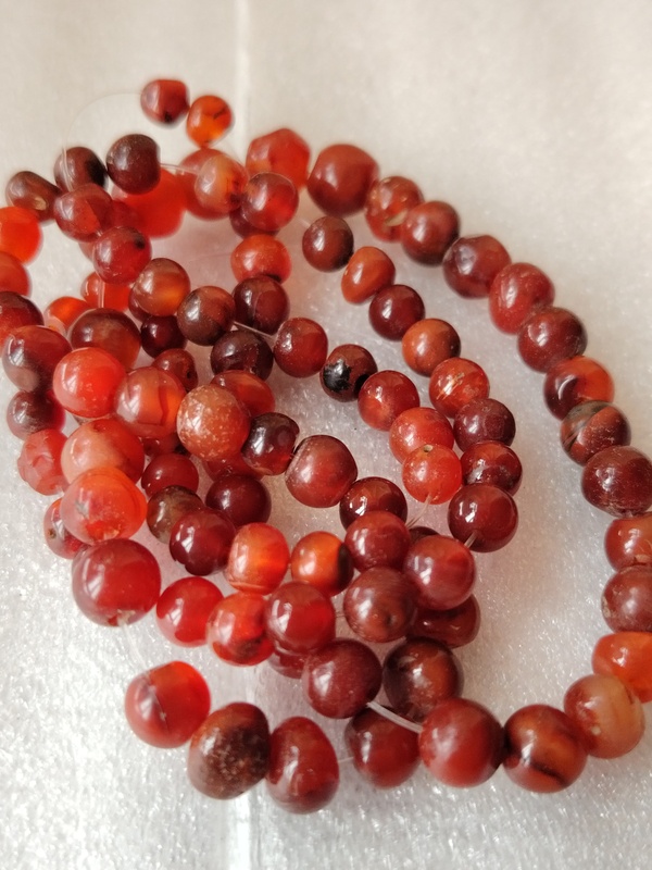 古玩玉器天然紅瑪瑙珠鏈拍賣(mài),當(dāng)前價(jià)格680元