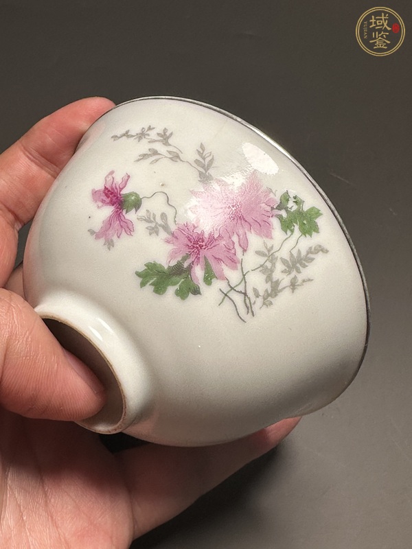 古玩陶瓷粉彩花紋茶園真品鑒賞圖