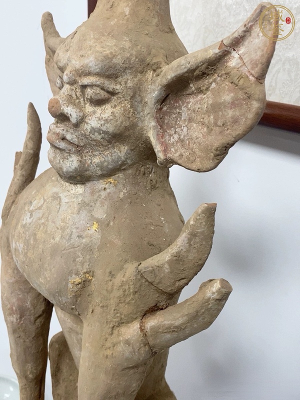 古玩陶瓷唐代鎮(zhèn)墓獸真品鑒賞圖