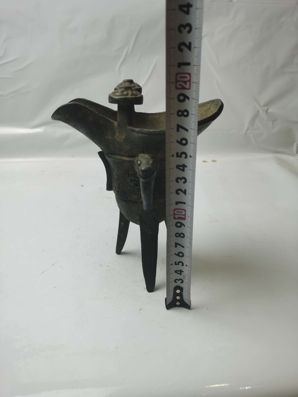 古玩銅器宋仿**爵杯拍賣,當(dāng)前價(jià)格16000元