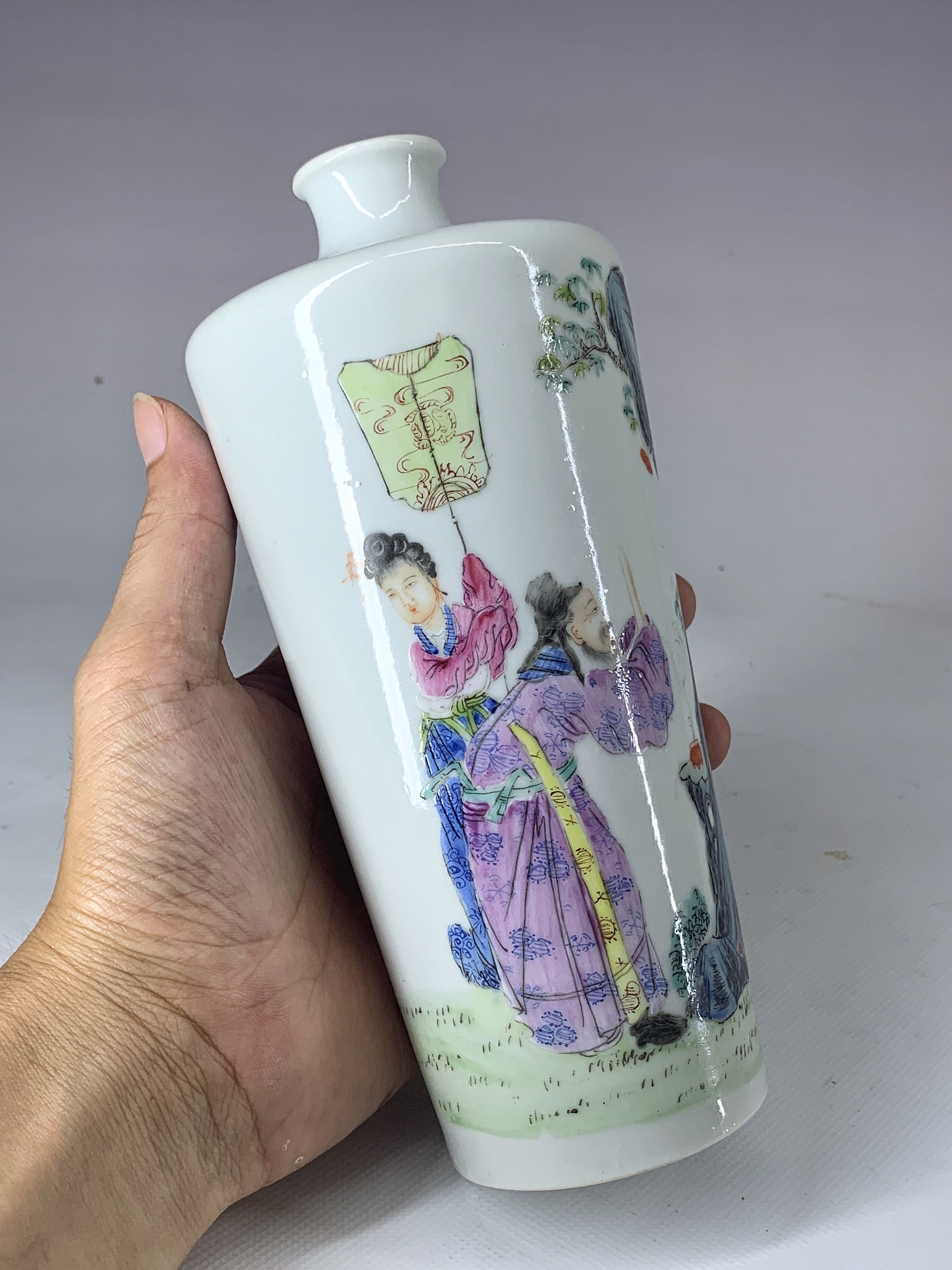 民國洪憲粉彩花鳥圖觀音瓶-宇珍國際藝術| Yu Jen Taipei重要中國