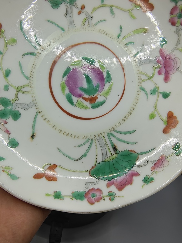 古玩陶瓷清同治本朝?細(xì)路粉彩四季花卉紋花口盤拍賣,當(dāng)前價(jià)格2500元