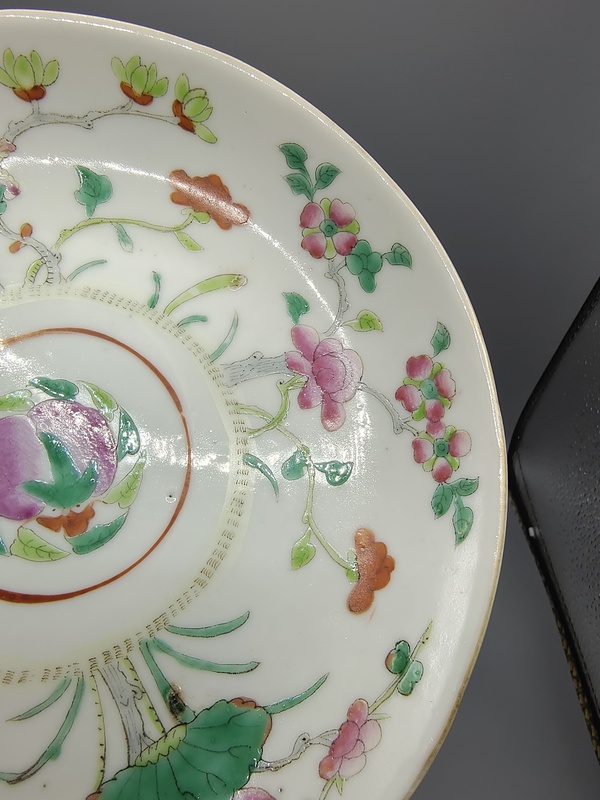 古玩陶瓷清同治本朝?細(xì)路粉彩四季花卉紋花口盤拍賣,當(dāng)前價(jià)格2500元