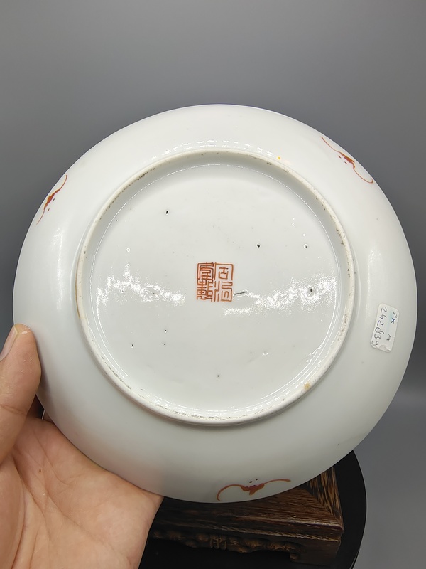 古玩陶瓷清同治本朝?細(xì)路粉彩四季花卉紋花口盤拍賣,當(dāng)前價(jià)格2500元