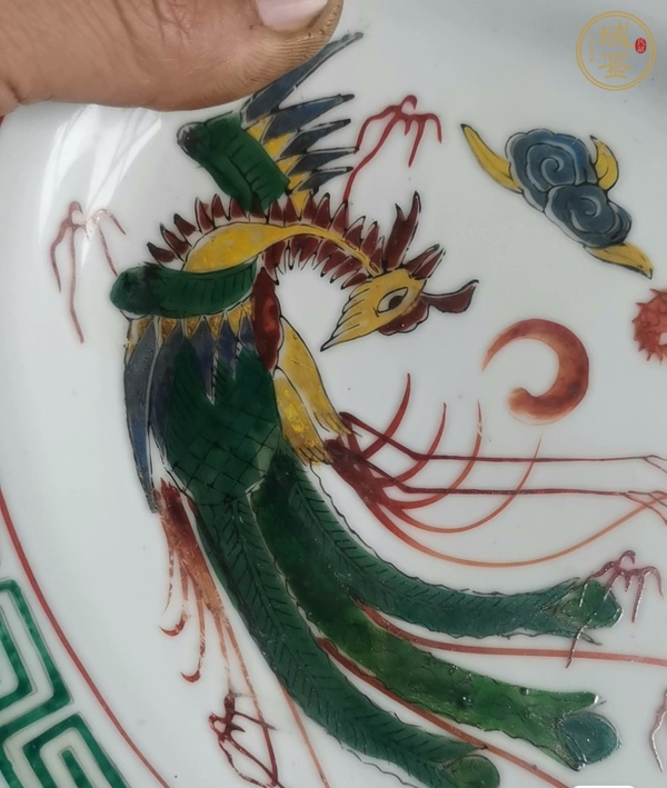 古玩陶瓷龍鳳紋盤真品鑒賞圖