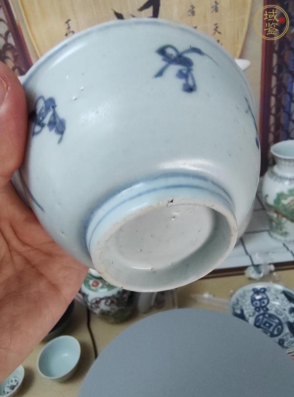 古玩陶瓷晚明青花嬰戲碗真品鑒賞圖