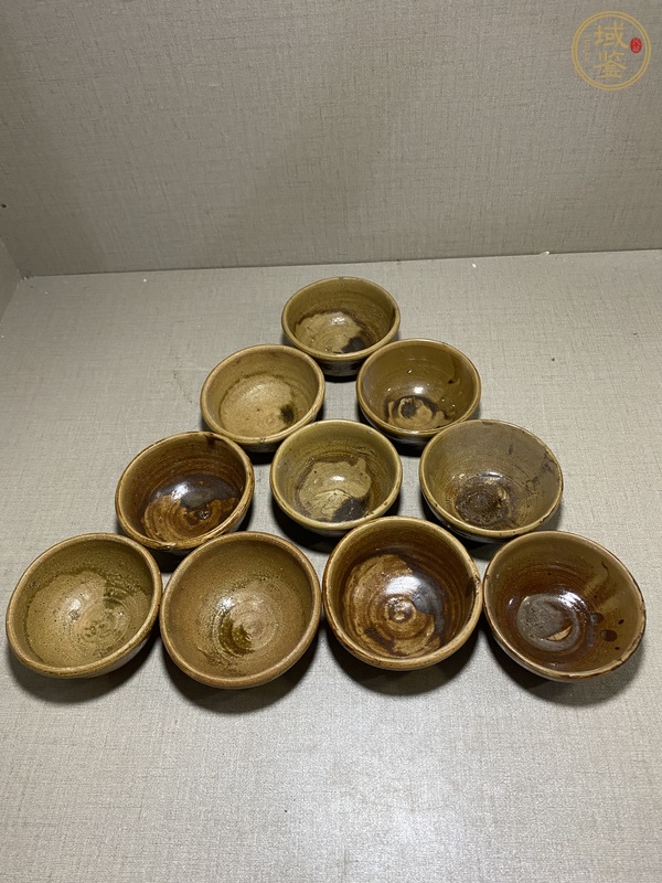 古玩陶瓷褐釉茶盞真品鑒賞圖