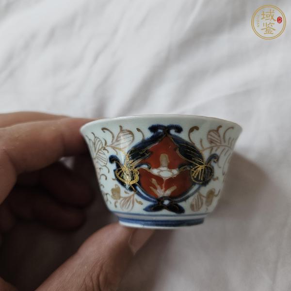 古玩陶瓷青花加彩茶具真品鑒賞圖