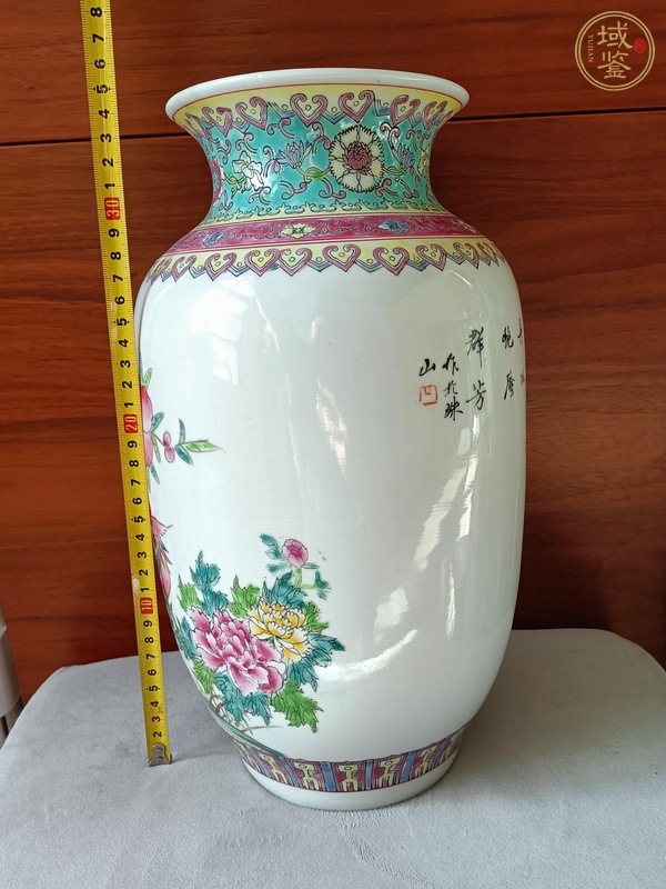 古玩陶瓷花鳥紋粉彩燈籠瓶真品鑒賞圖