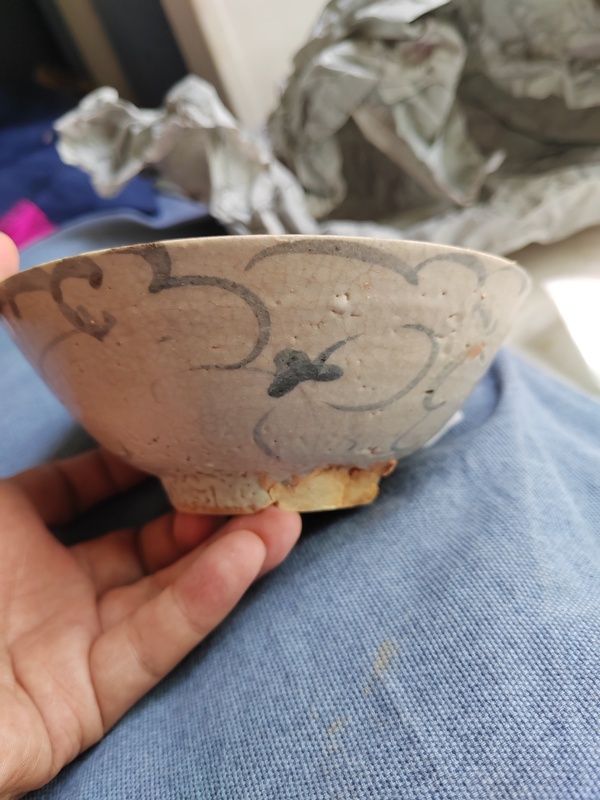 古玩陶瓷一對明早期青花碗拍賣,當前價格258元