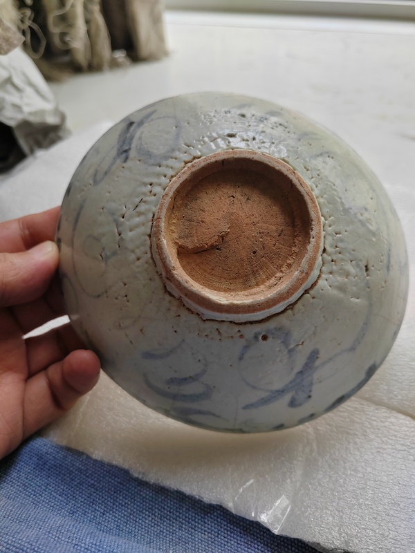 古玩陶瓷一對明早期青花碗拍賣,當前價格258元