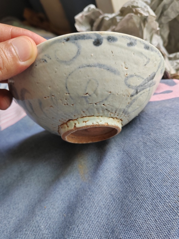 古玩陶瓷一對明早期青花碗拍賣,當前價格258元
