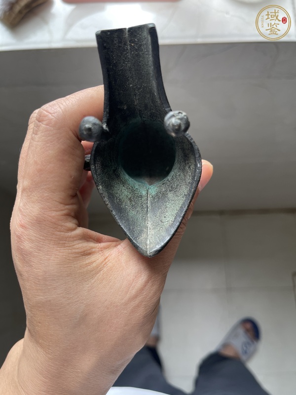 古玩銅器爵杯真品鑒賞圖