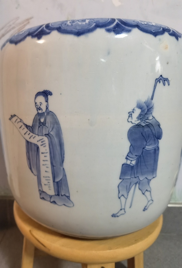 古玩陶瓷青花人物故事紋水洗拍賣,當前價格8800元