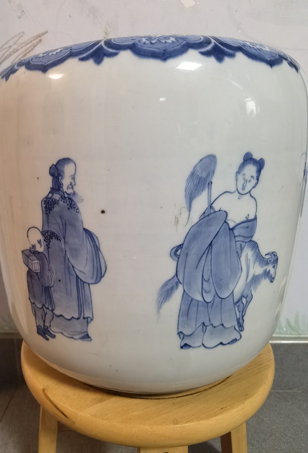 古玩陶瓷青花人物故事紋水洗拍賣,當前價格8800元