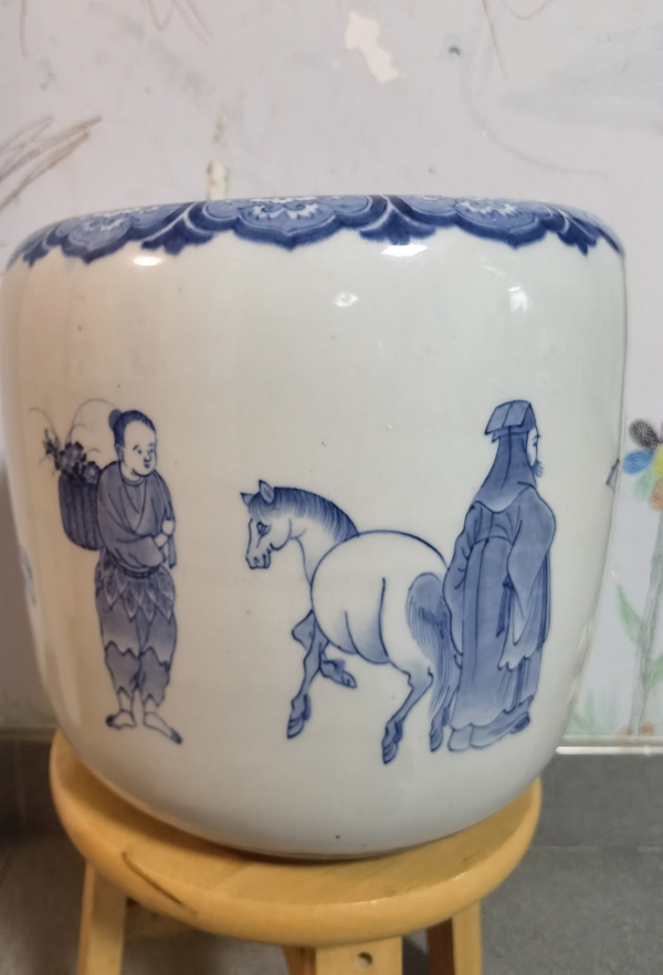 古玩陶瓷青花人物故事紋水洗拍賣,當前價格8800元