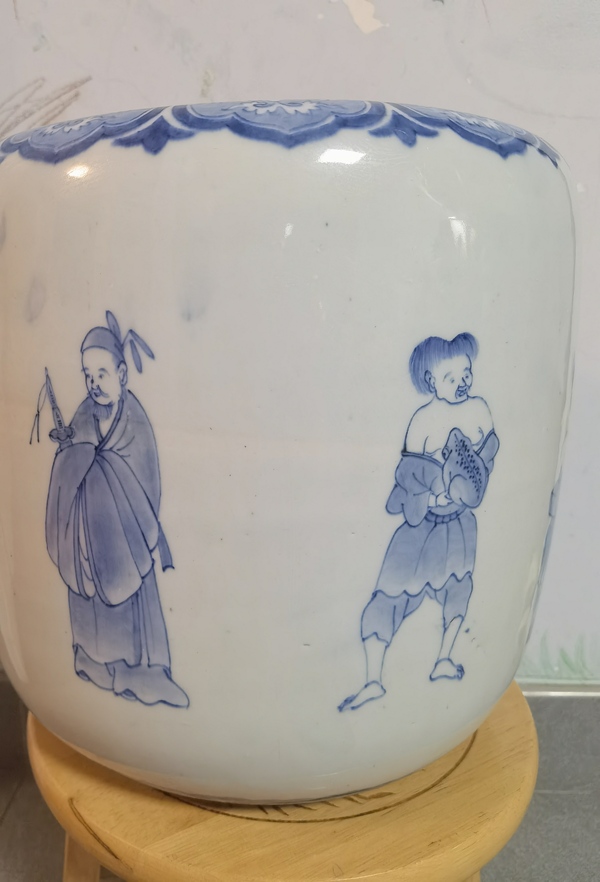 古玩陶瓷青花人物故事紋水洗拍賣,當前價格8800元