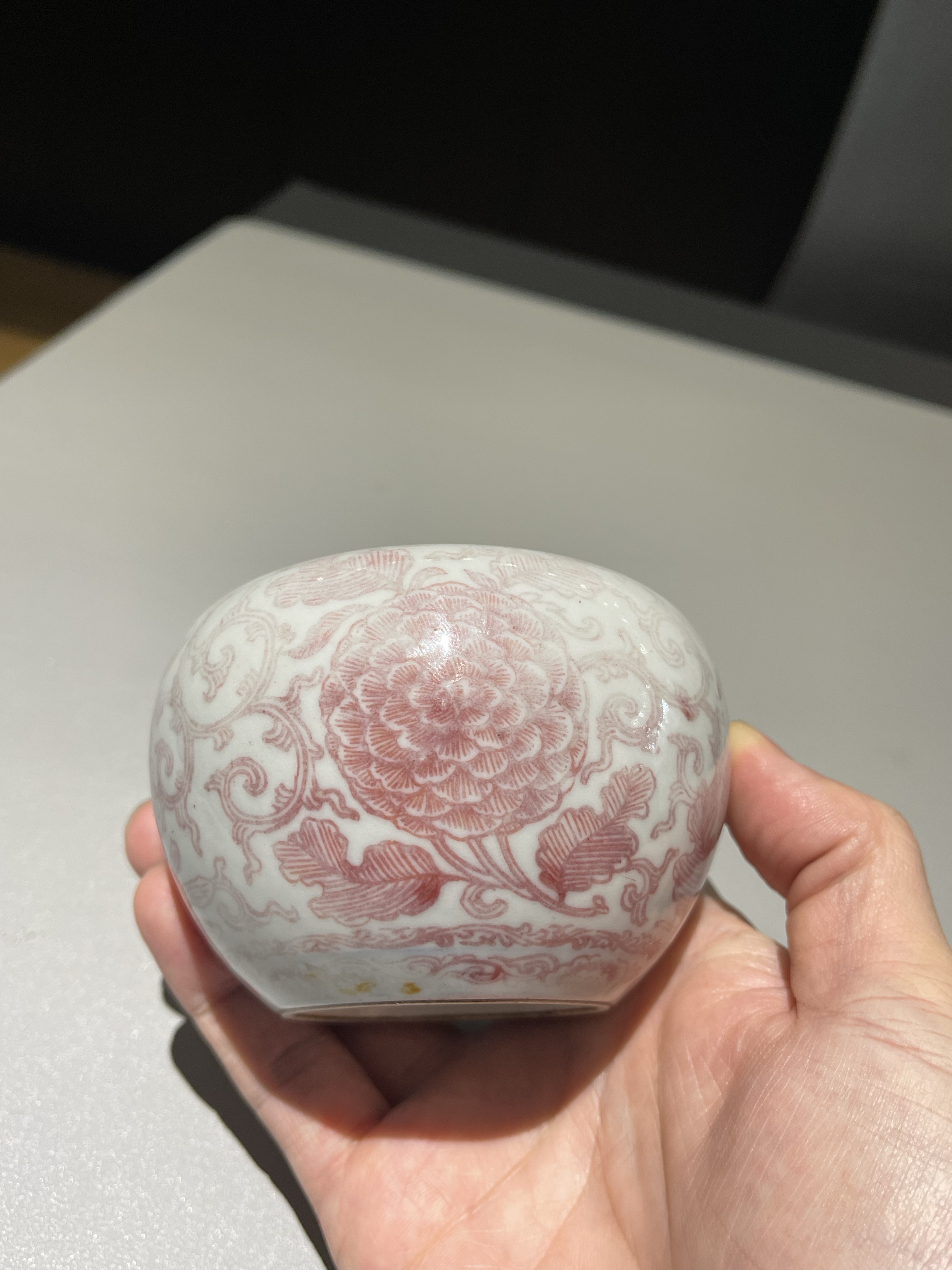 域鉴古玩】清代中期青花釉里红苹果尊鉴定结果_清代中期青花釉里