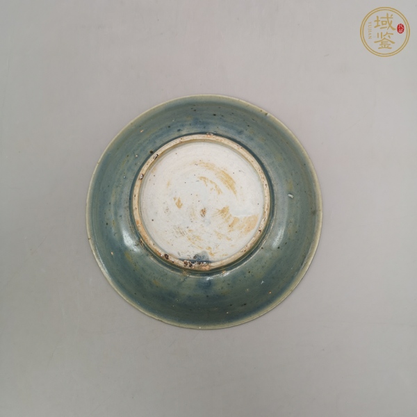 古玩陶瓷藍(lán)釉盤(pán)真品鑒賞圖