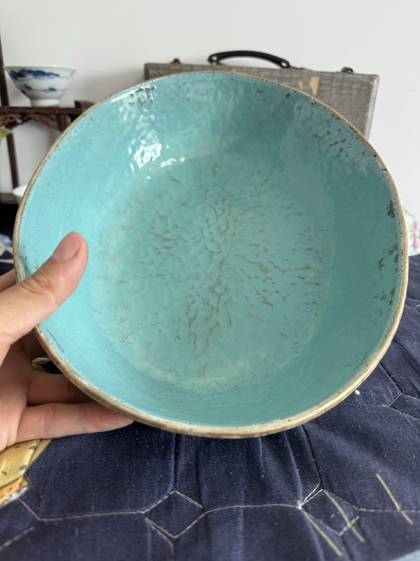 古玩陶瓷大清同治年制款九龍紋大筆洗拍賣，當前價格48000元