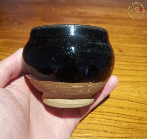 古玩陶瓷定窯系黑釉茶入真品鑒賞圖