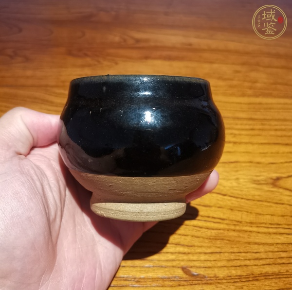 古玩陶瓷定窯系黑釉茶入真品鑒賞圖