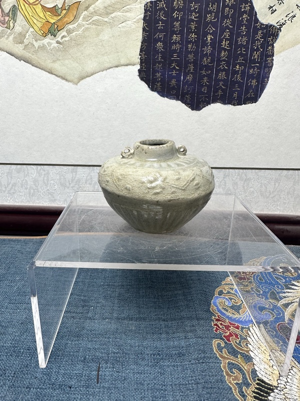 古玩陶瓷元代精品暗刻雙系水盂拍賣,當前價格1288元