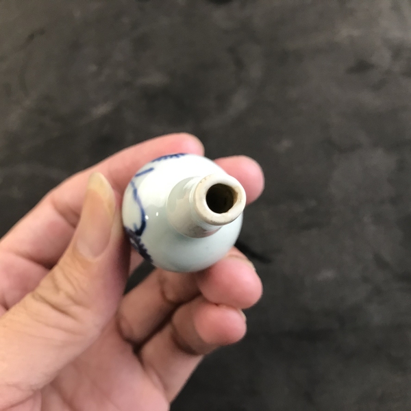 古玩陶瓷一口價康熙花卉紋青花葫蘆瓶拍賣,當前價格666元